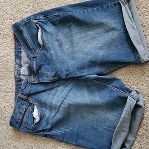 Bermuda jean shorts